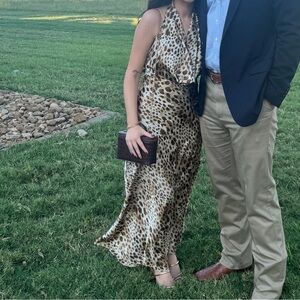 Leopard Print Maxi Dress